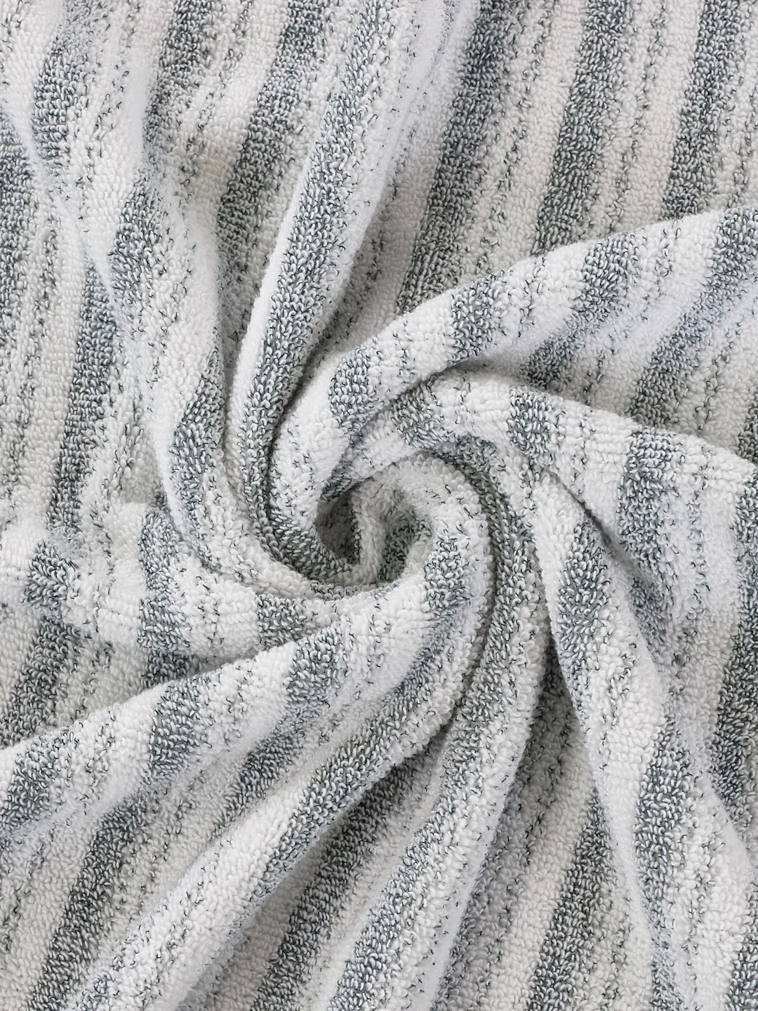Premium Navy Blue & White Pure Cotton Self Design 500 GSM Bath Towel 1 Piece (Green Weave Collection) - Image 7
