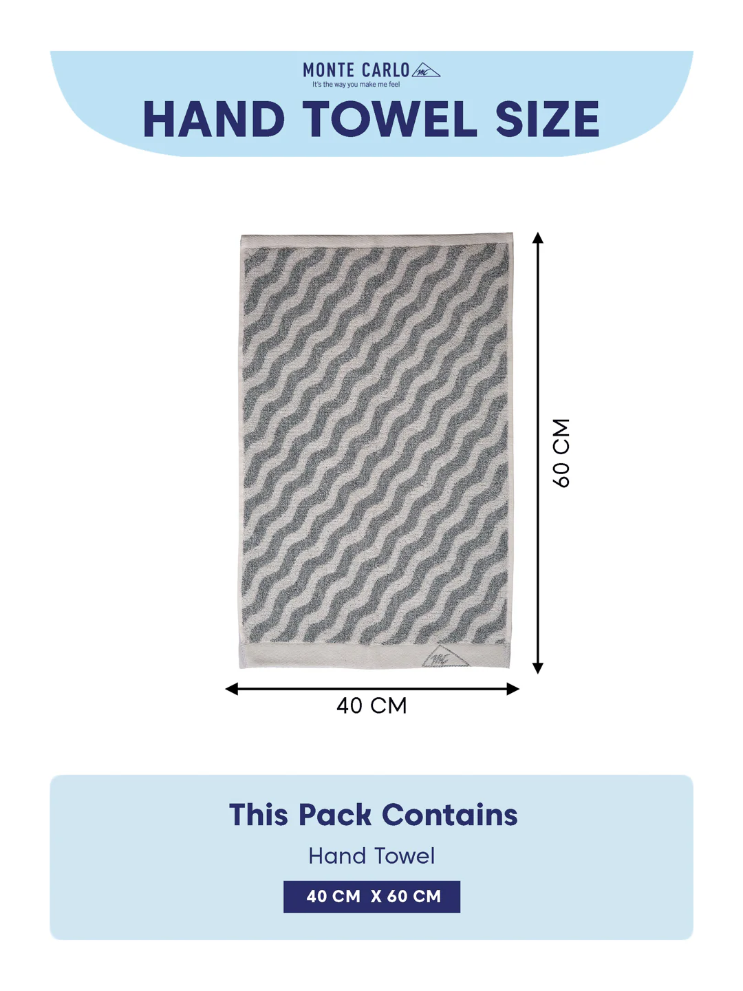 Premium Navy Blue & White Pure Cotton Self Design 500 GSM Hand Towel 2 Pc Set (Green Weave Collection) - Image 11