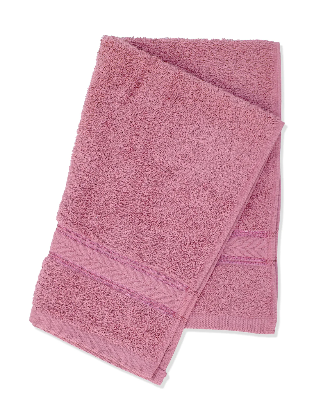 Premium Prism Pink 100% Cotton Solid 525 GSM Hand Towel Amber 2 Pc Set Pvc Pack - Image 7