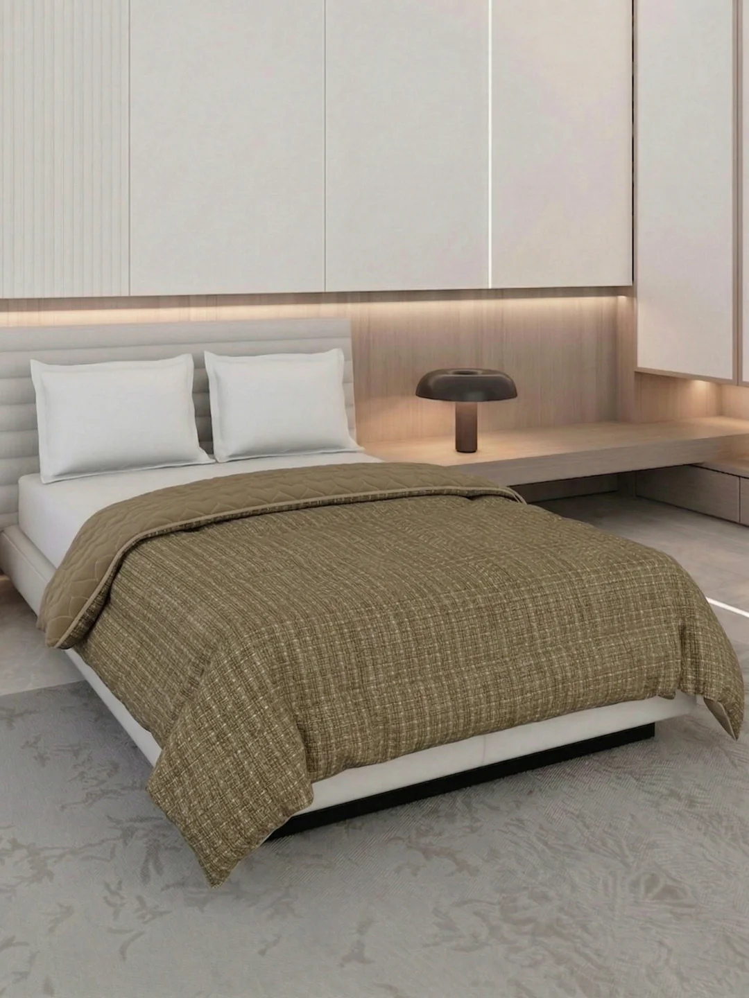 Premium Self Design Double Bed 3 Ply 200 GSM Comforter Cozy Flannel Collection Weight 2.8 kg - Image 2