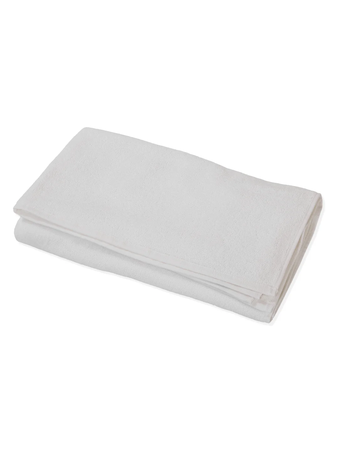 Premium White Pure Cotton Solid 550 GSM Bath Towel 2 Pc Set (Hotel Collection) - Image 6