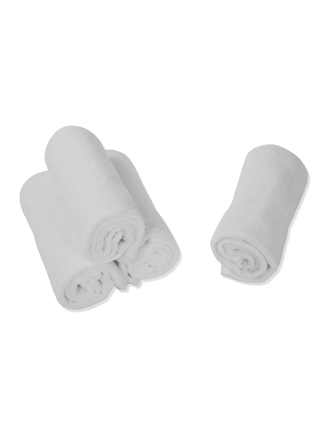 Premium White Pure Cotton Solid 585 GSM Hand Towel 4 Pc Set (Hotel Collection) - Image 6