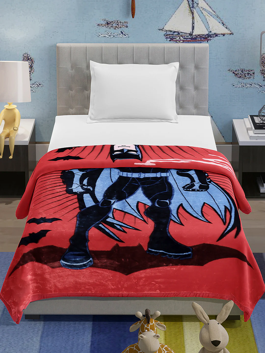 Printed Baby Blanket 1 Ply, 576 GSM, 1.9 kg (Super Hero) - Image 2