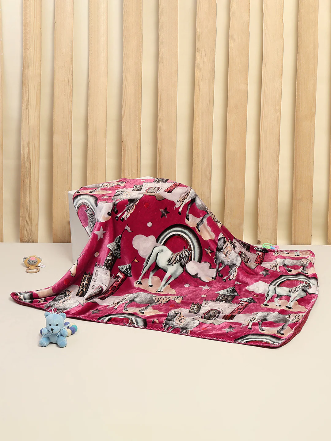 Printed Baby Blanket 2 Ply, 519 GSM, Weight 0.8 kg (Sherlock) - Image 2