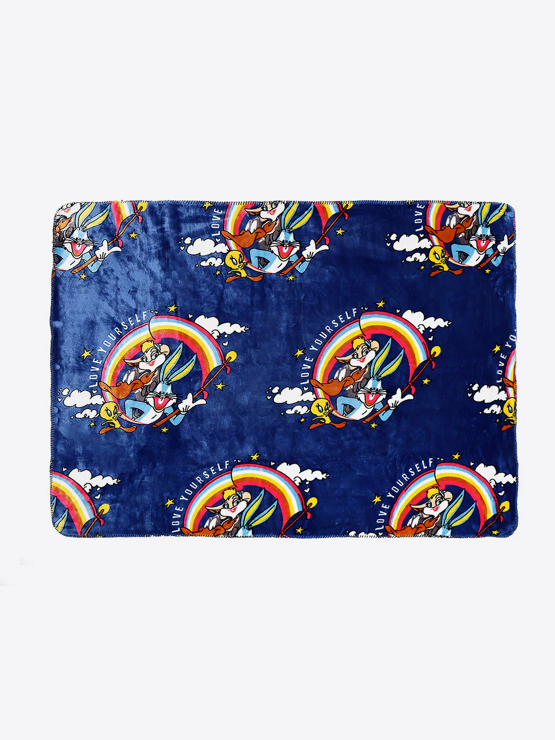 Looney Tunes Printed Ultra Soft Cartoon Network Blue Baby Blanket - Image 4