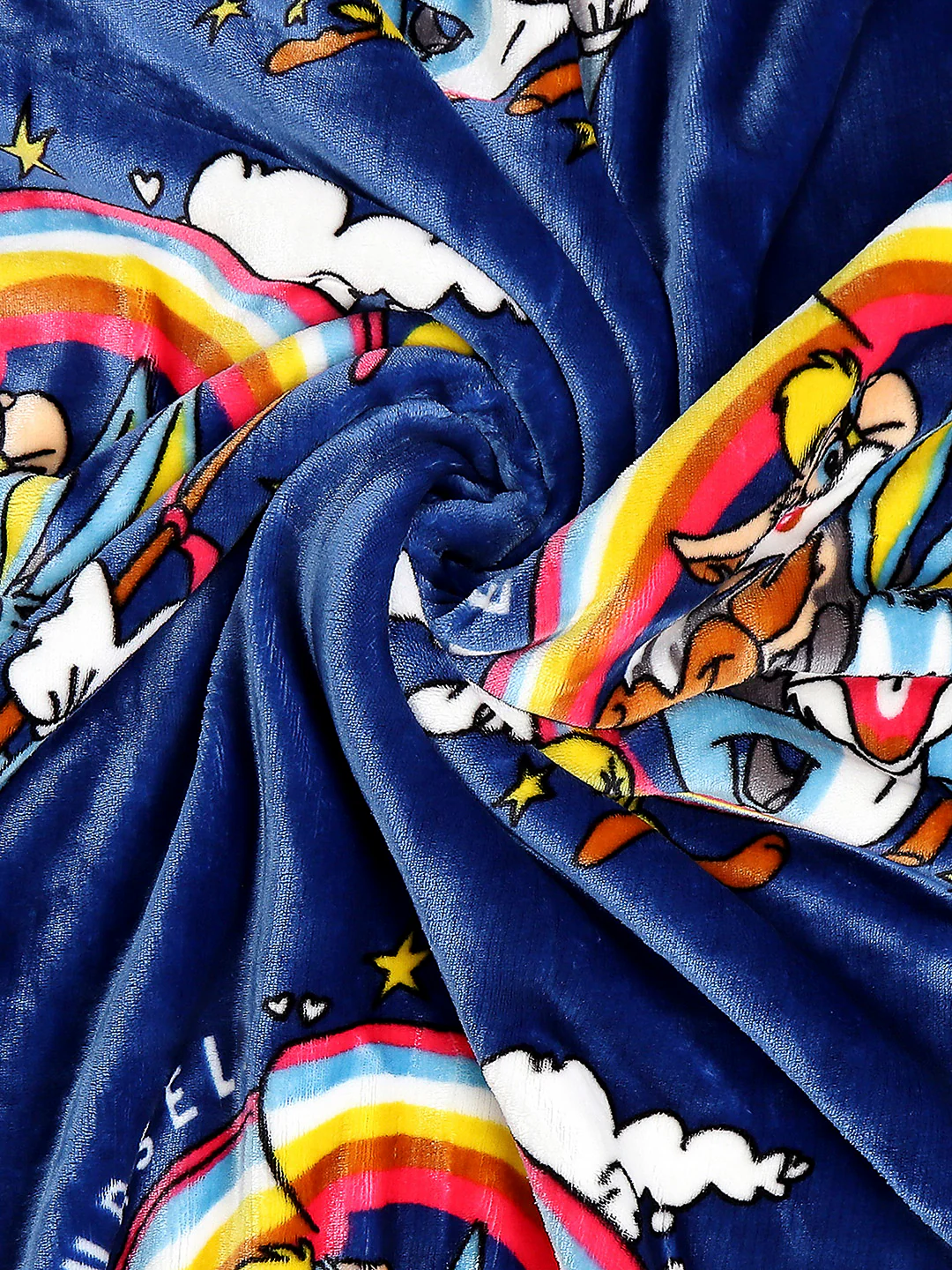 Looney Tunes Printed Ultra Soft Cartoon Network Blue Baby Blanket - Image 6