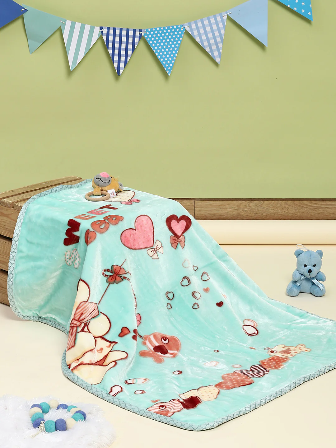 Printed Baby Blanket 2 Ply, 550 GSM, Weight 0.5 kg (Donald) - Image 2