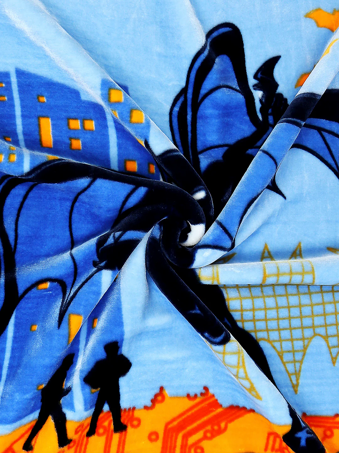 Batman Printed Ultra-Soft Cartoon Network Blue Baby Blanket - Image 6