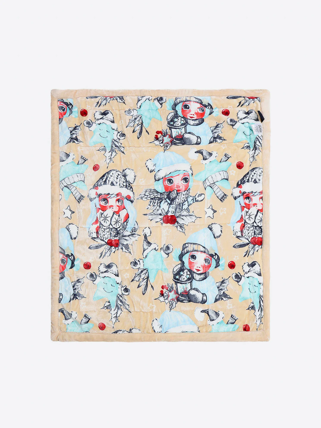 Printed Baby Blanket 3 Ply, 1609 GSM 5Pcs Set (1 Baby Comforter, 1 Bedsheet, 1 Neck Pillow & 2 Bolster) - Image 5