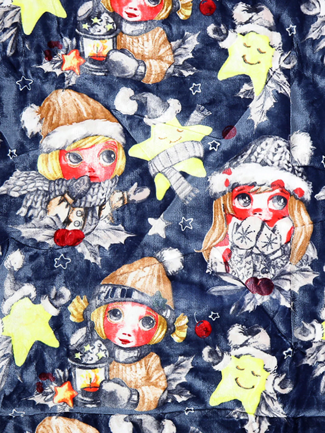 Printed Baby Blanket 3 Ply, 1609 GSM 5Pcs Set (1 Baby Comforter, 1 Bedsheet, 1 Neck Pillow & 2 Bolster) - Image 6