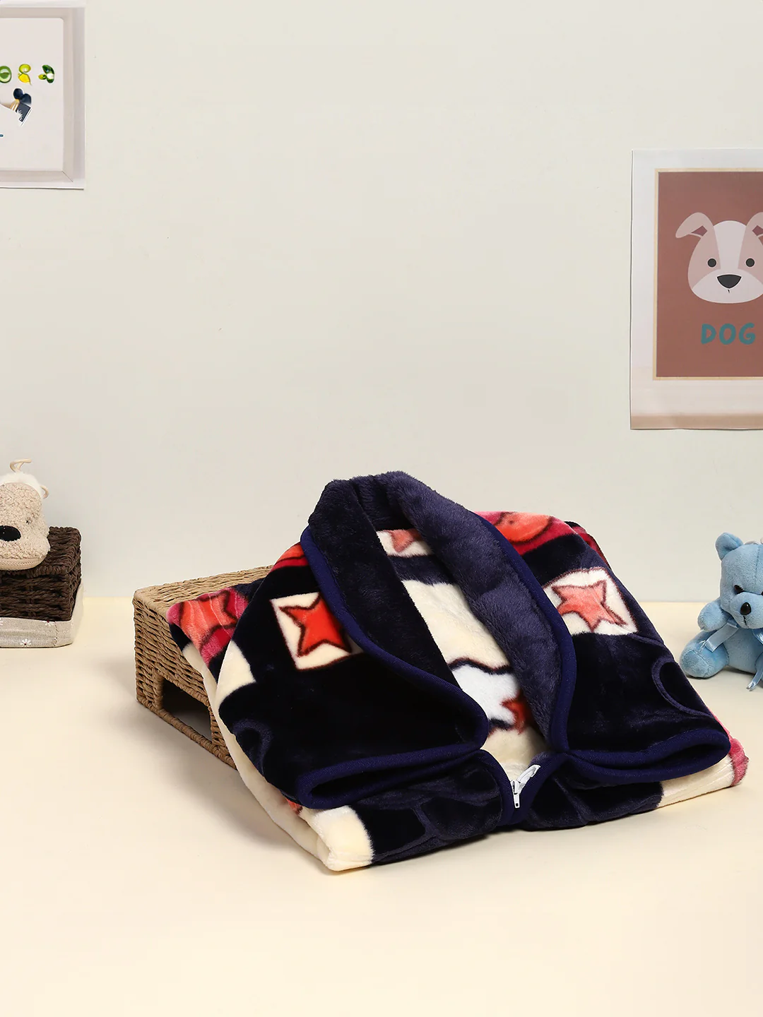 Printed Baby Blanket For Winter 1 Ply, 625 GSM, Weight 0.55 kg (Toddler) - Image 2