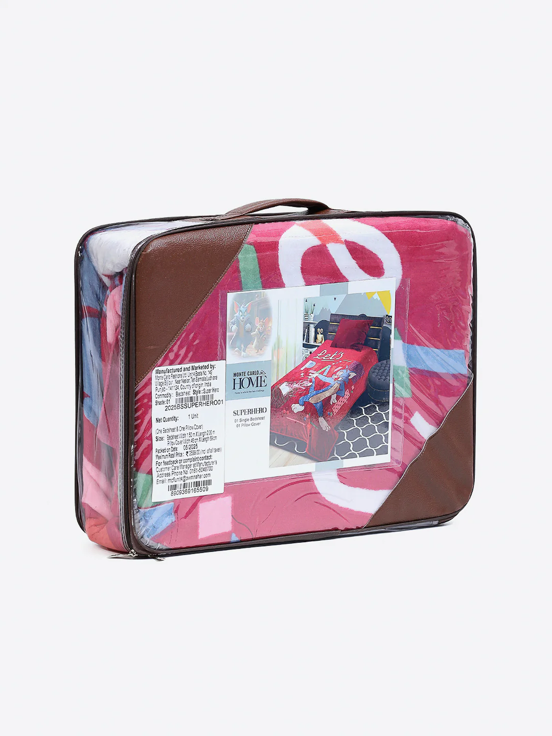 Printed Baby Winter Bedsheet 1 Ply, 370 GSM, 1.3 kg (Super Hero) - Image 9