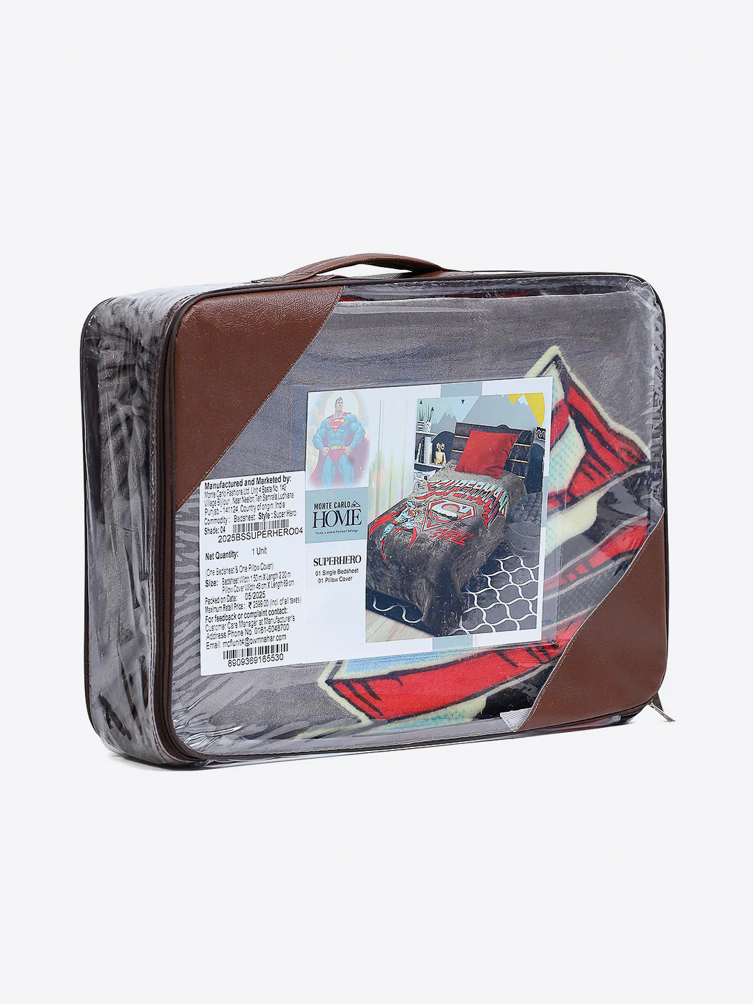 Printed Baby Winter Bedsheet 1 Ply, 370 GSM, 1.3 kg (Super Hero) - Image 9