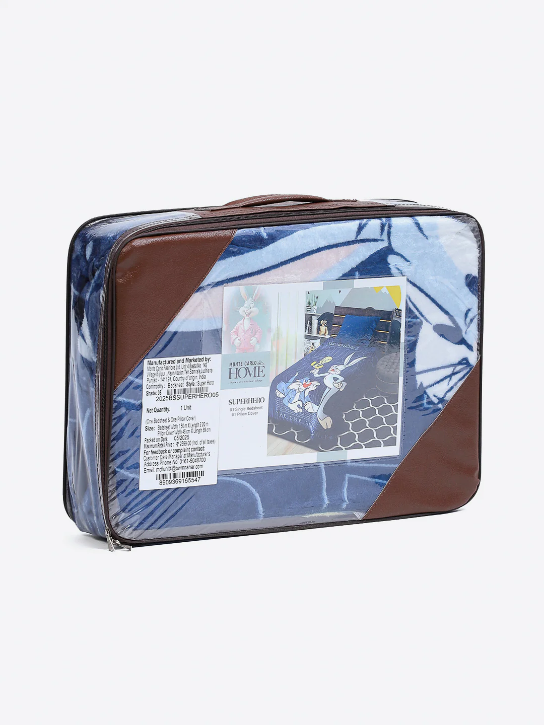 Printed Baby Winter Bedsheet 1 Ply, 370 GSM, 1.3 kg (Super Hero) - Image 9