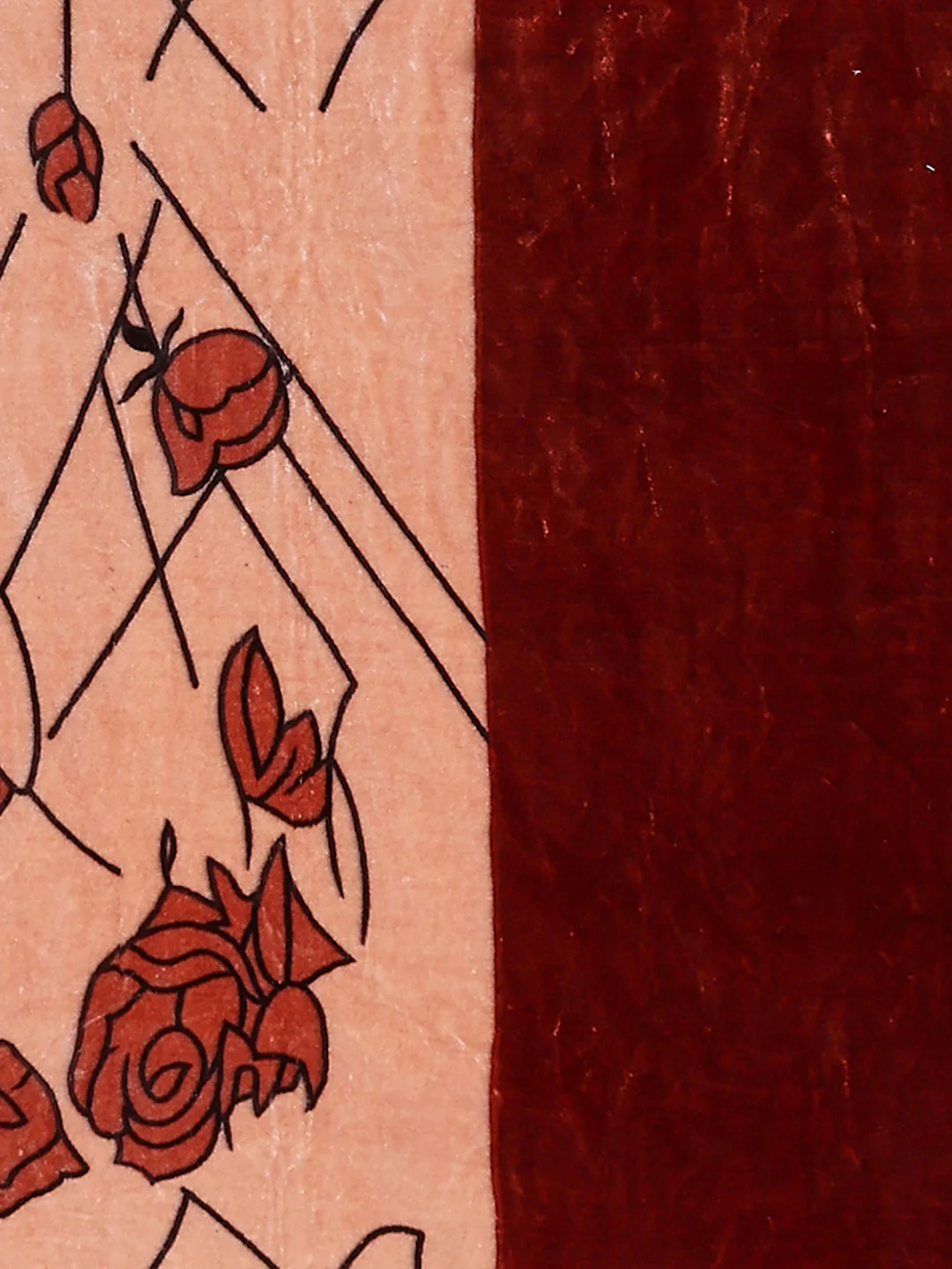 Printed Double Bed 1 Ply, 540 GSM Blanket for Winter - (Relation PVC) - Image 5