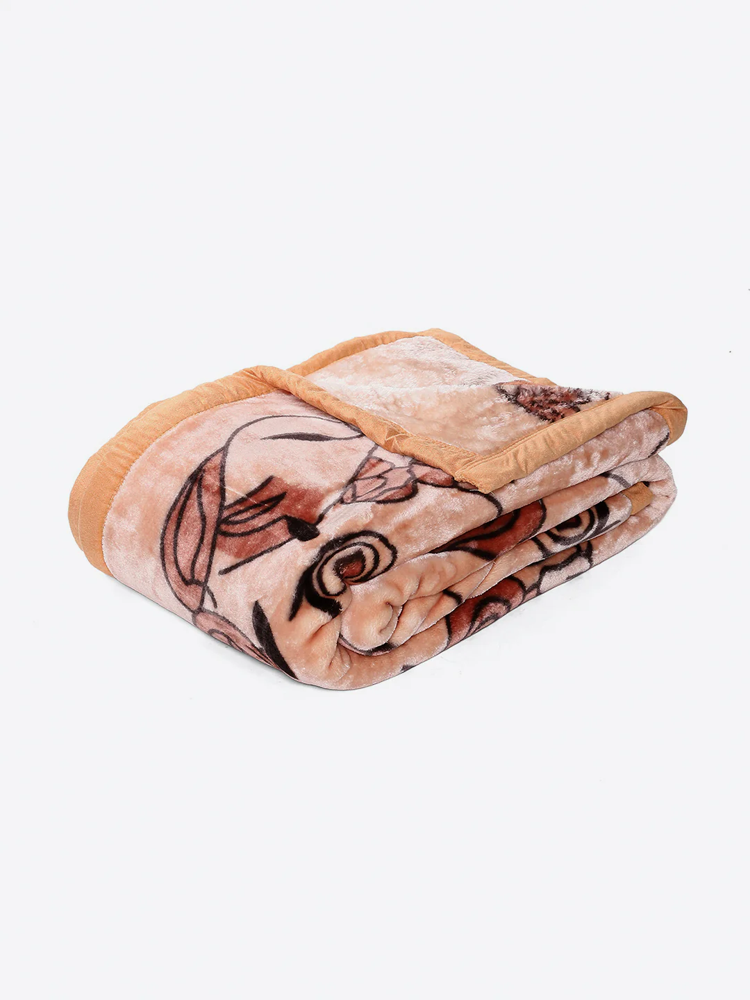 Printed Double Bed 1 Ply, 540 GSM Blanket for Winter - (Relation PVC) - Image 7