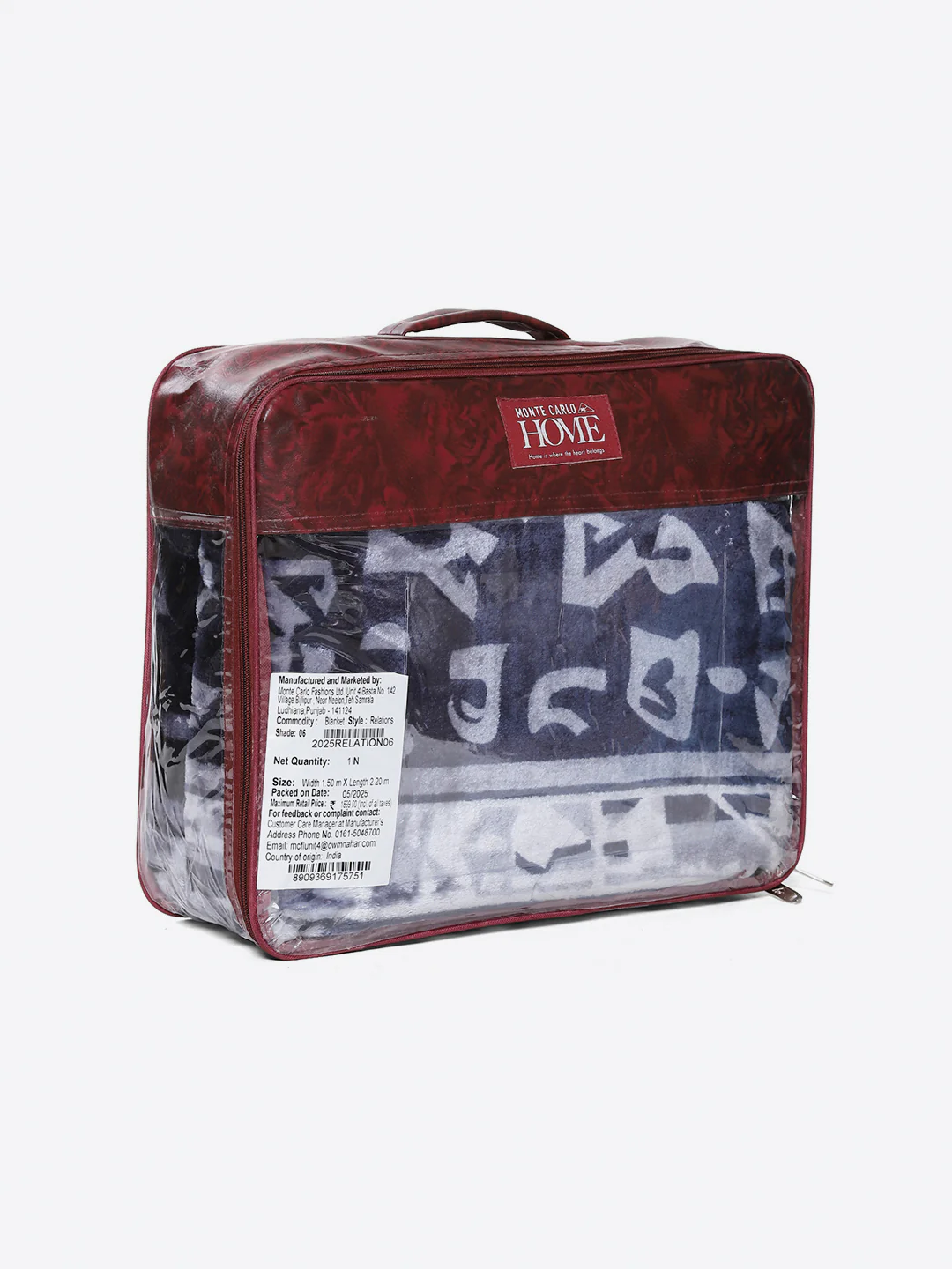 Printed Double Bed 1 Ply, 540 GSM Blanket for Winter - (Relation PVC) - Image 8