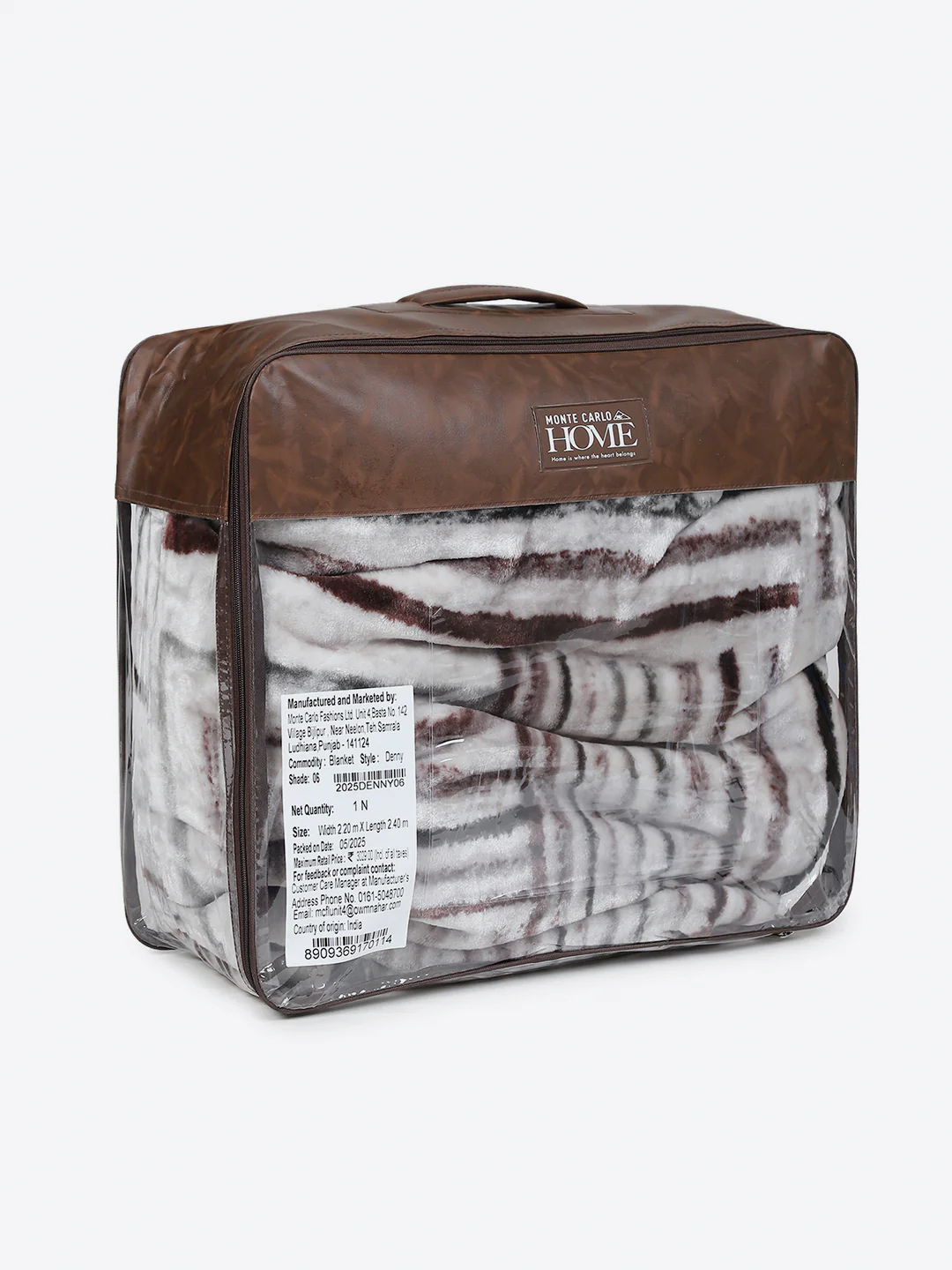 Printed Double Bed 1 Ply, 606 GSM Blanket for Mild Winter - (Denny PVC) - Image 8