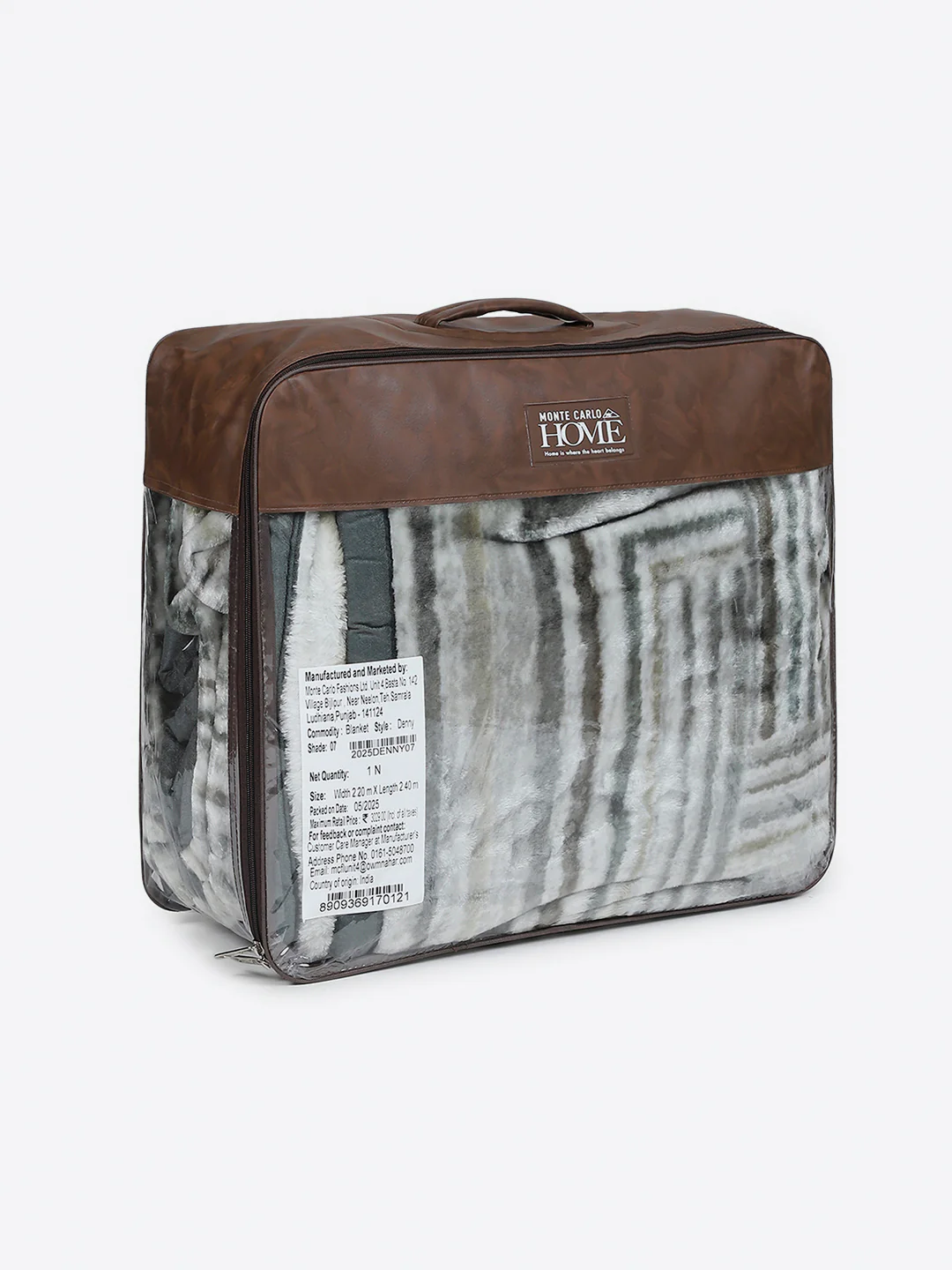 Printed Double Bed 1 Ply, 606 GSM Blanket for Mild Winter - (Denny PVC) - Image 8