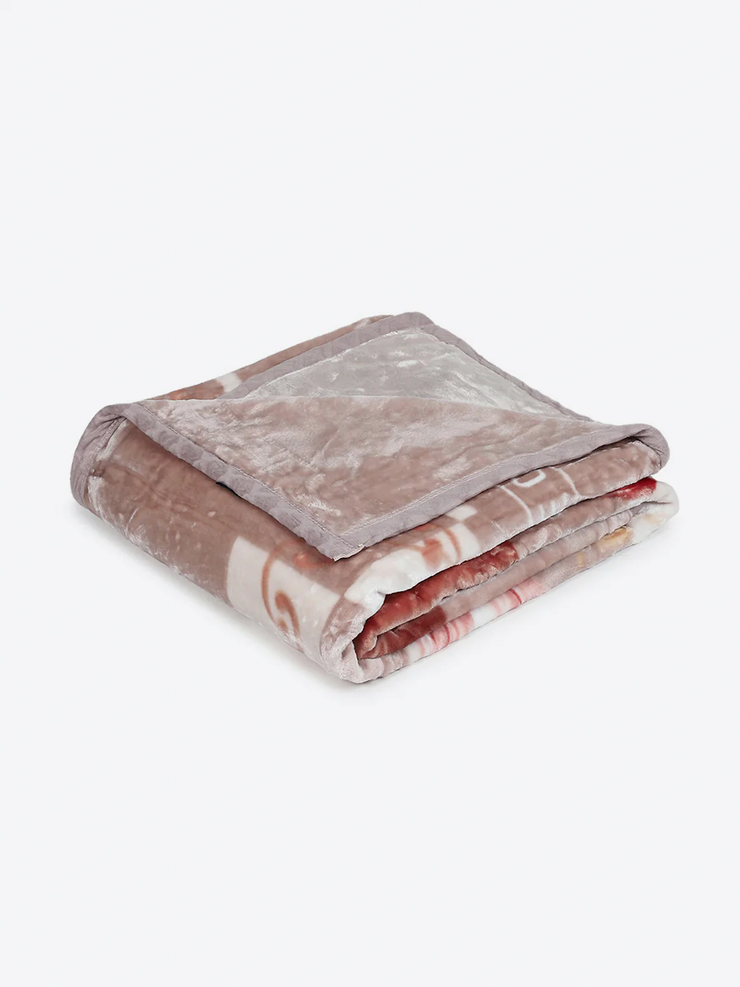 Printed Double Bed 1 Ply, 530 GSM Super Soft Blanket for Mild Winter - (Roman Plus) - Image 5