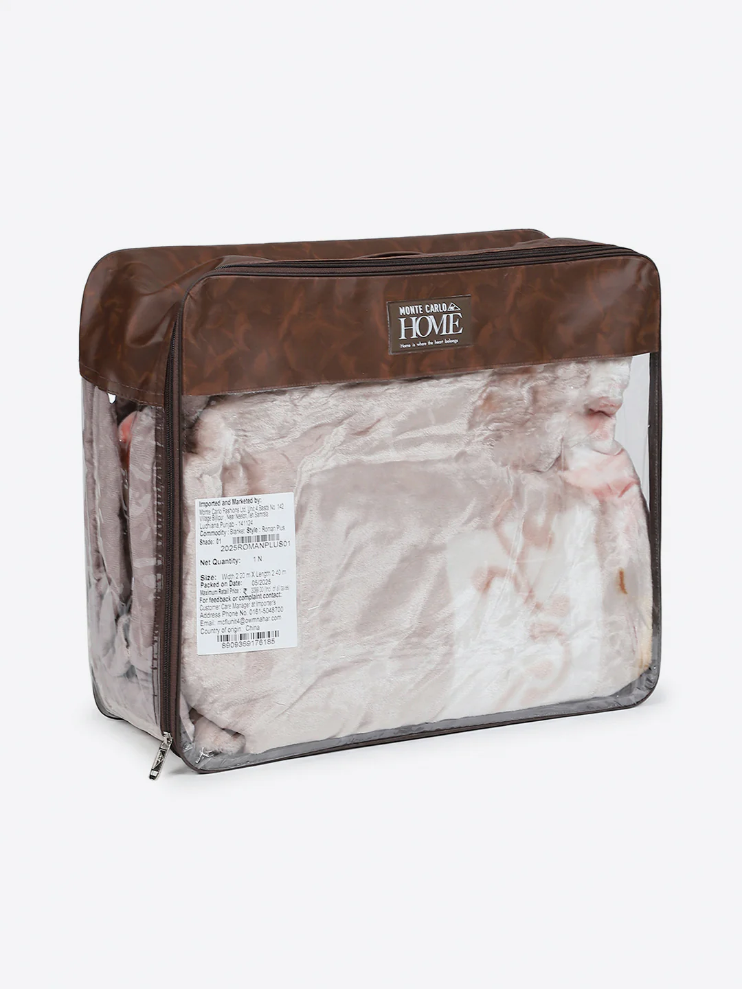 Printed Double Bed 1 Ply, 530 GSM Super Soft Blanket for Mild Winter - (Roman Plus) - Image 8
