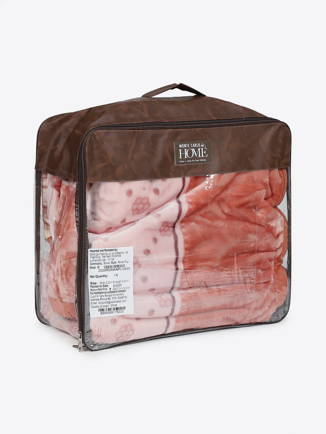 Printed Double Bed 1 Ply, 530 GSM Super Soft Blanket for Mild Winter - (Roman Plus) - Image 8