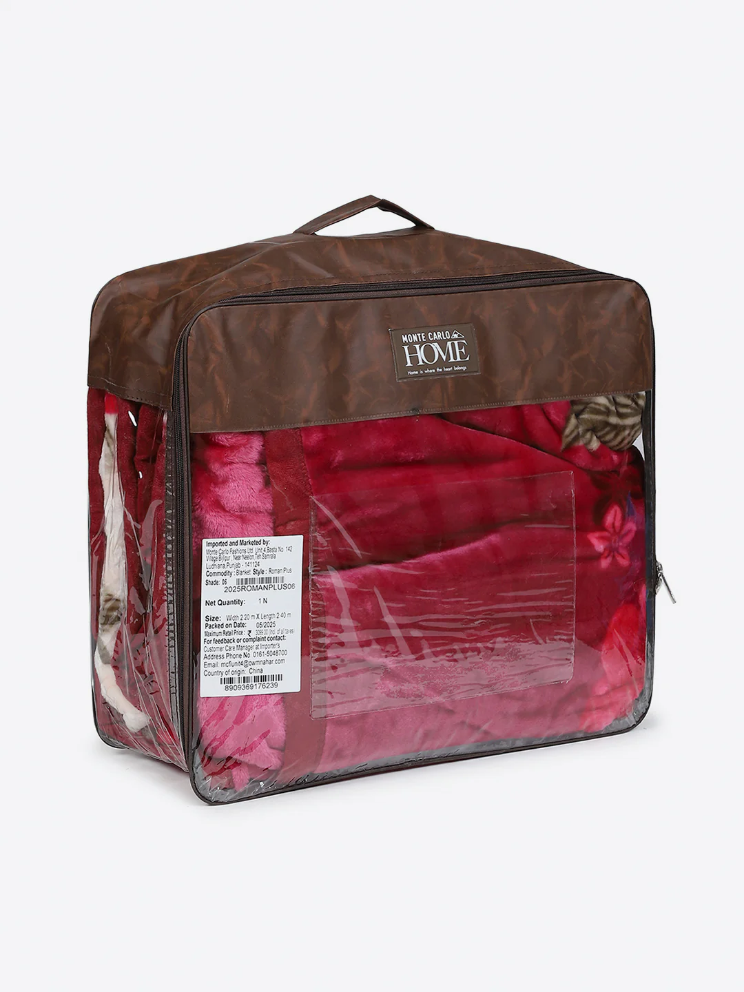 Printed Double Bed 1 Ply, 530 GSM Super Soft Blanket for Mild Winter - (Roman Plus) - Image 8