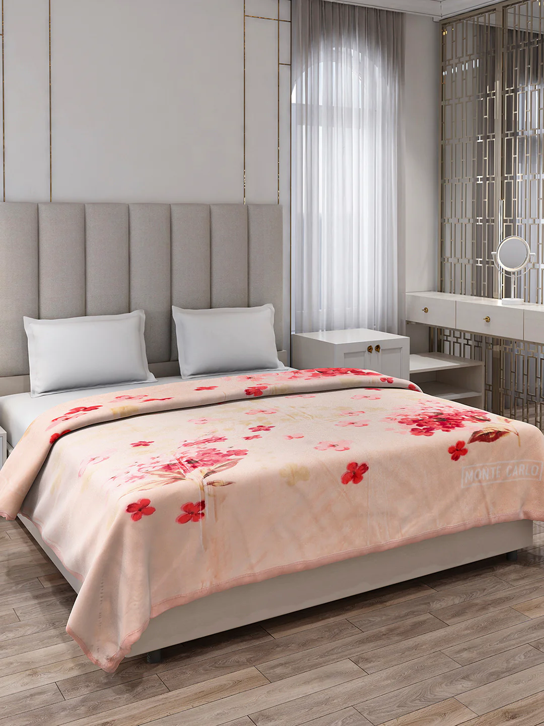 Printed Double Bed 1 Ply, 530 GSM Super Soft Blanket for Mild Winter - (Roman Plus) - Image 4
