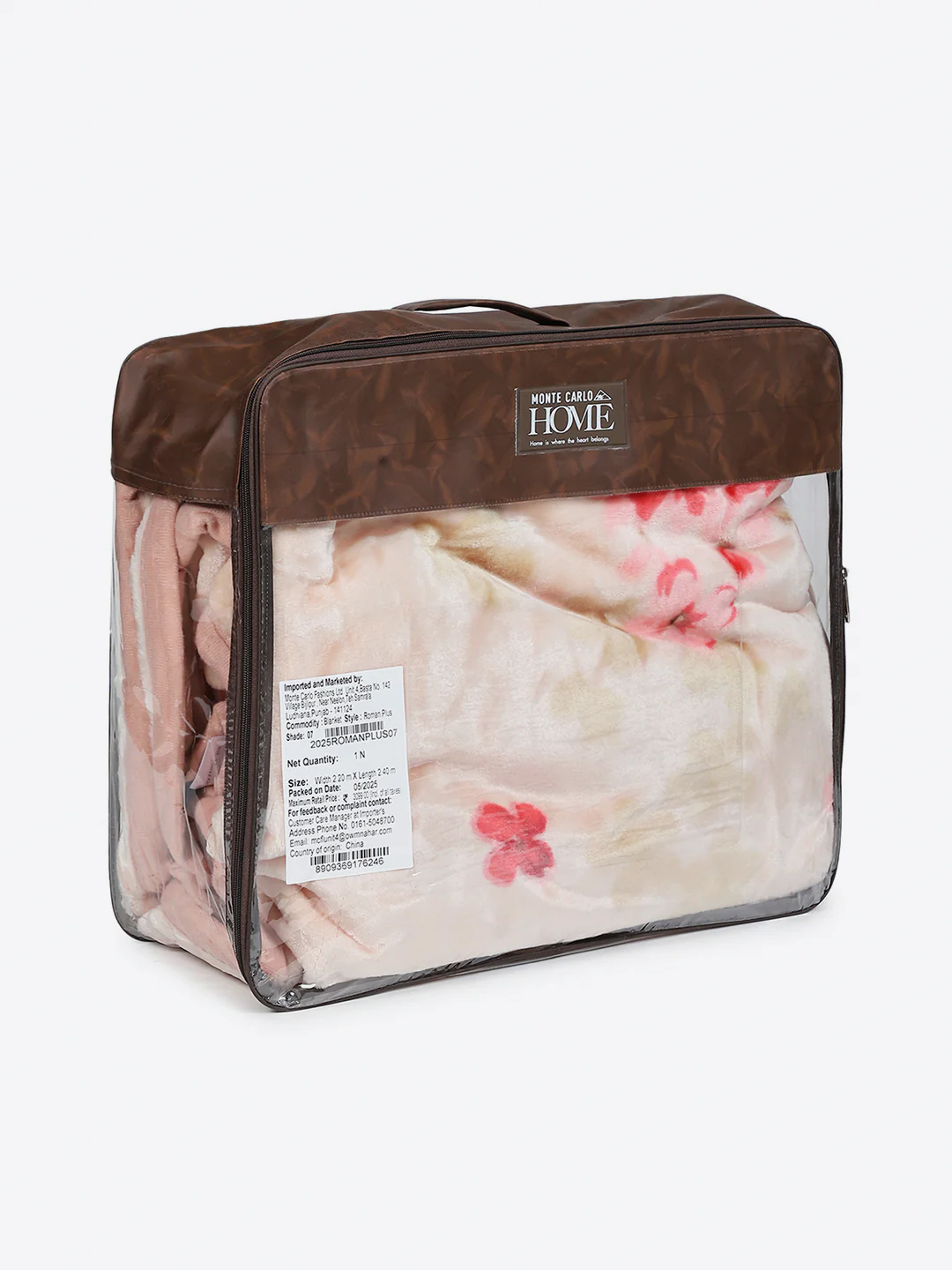 Printed Double Bed 1 Ply, 530 GSM Super Soft Blanket for Mild Winter - (Roman Plus) - Image 8