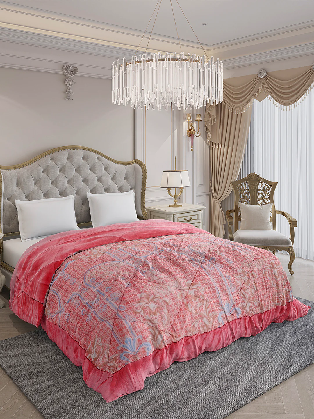 Printed Double Bed 1026 GSM Comforter for Winter - (Alia) - Image 4