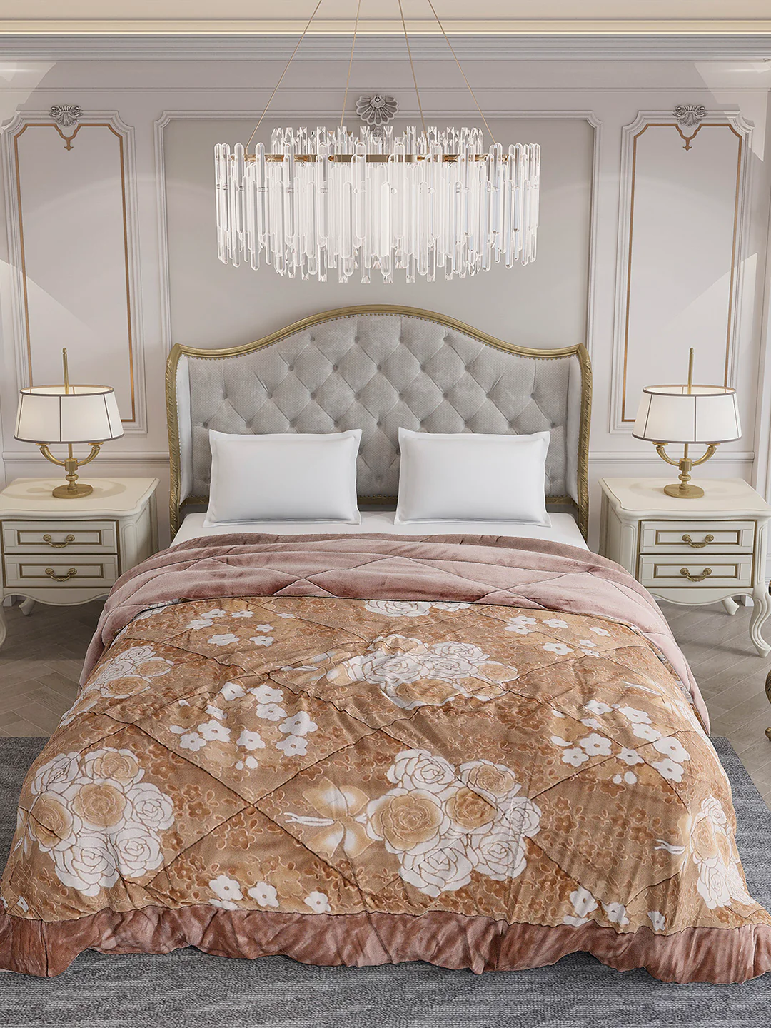 Printed Double Bed 1026 GSM Comforter for Winter - (Alia) - Image 3