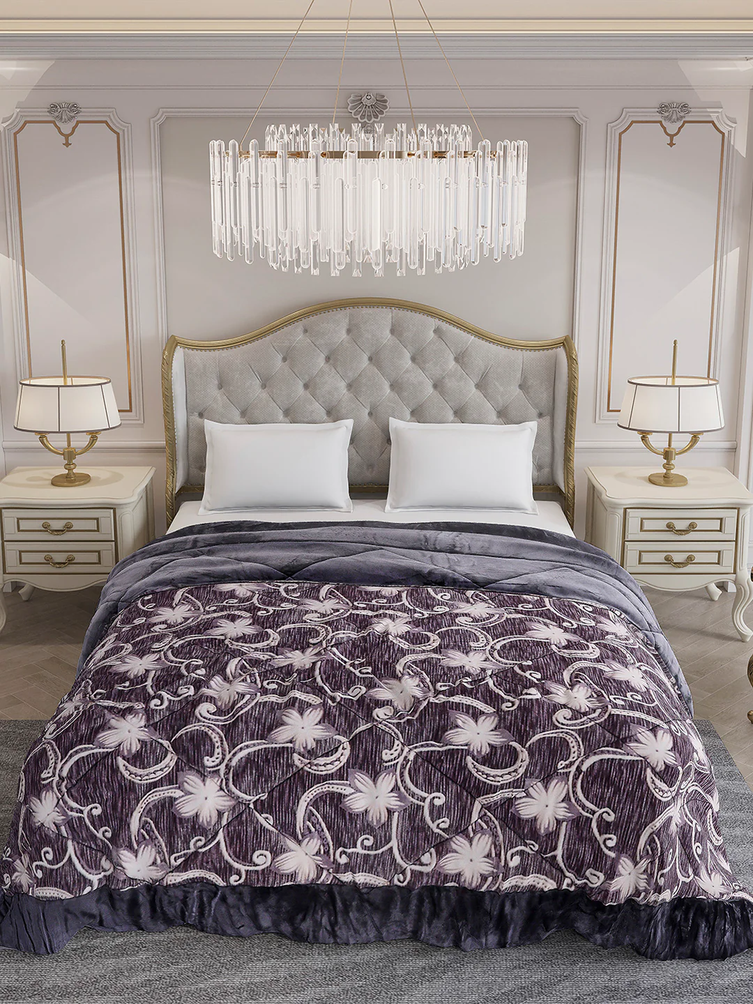 Printed Double Bed 1026 GSM Comforter for Winter - (Alia) - Image 3