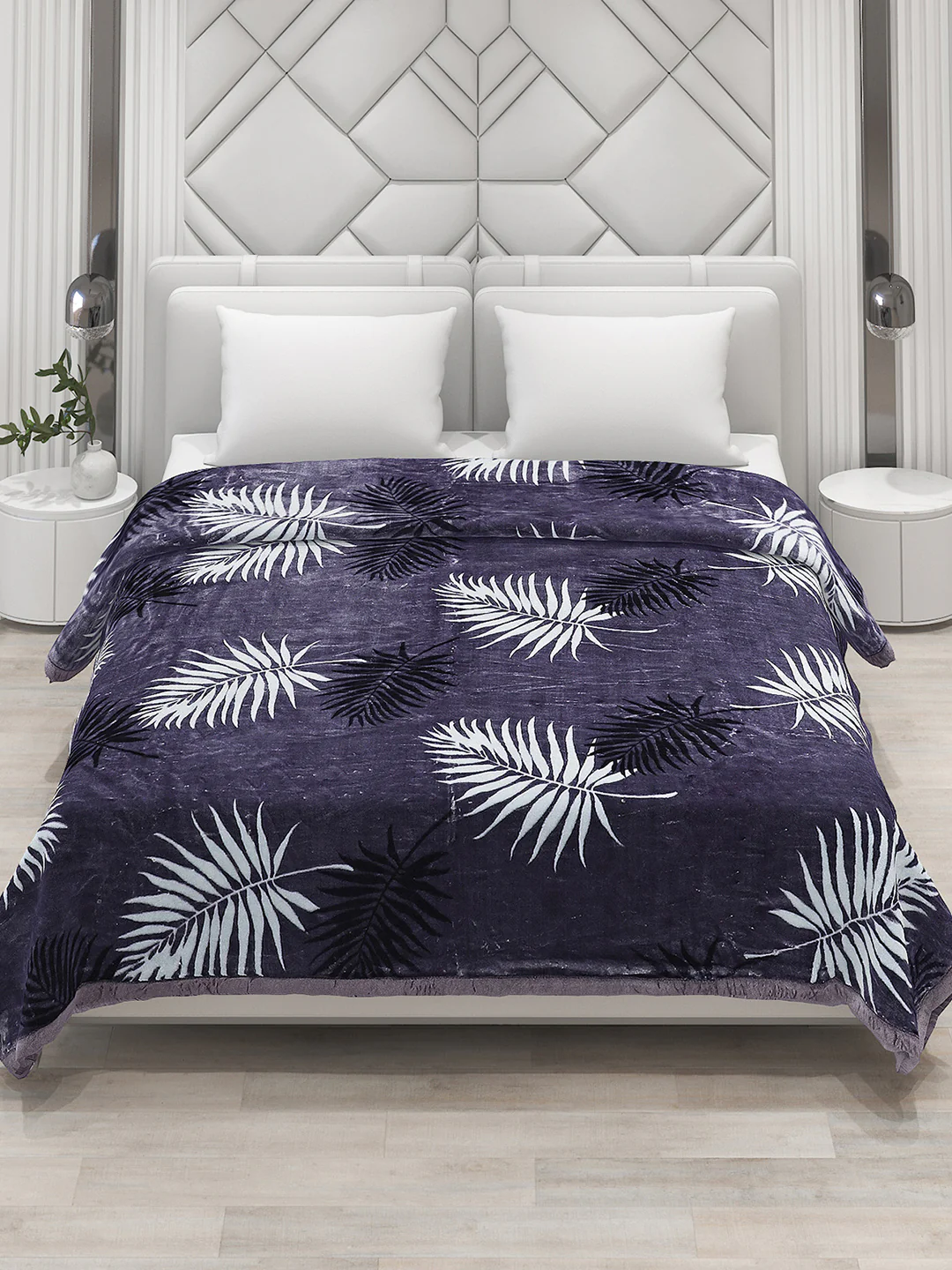 Printed Double Bed 1041 GSM Blanket Apricot 2 Ply (Weight 5.5 kg) - Image 3