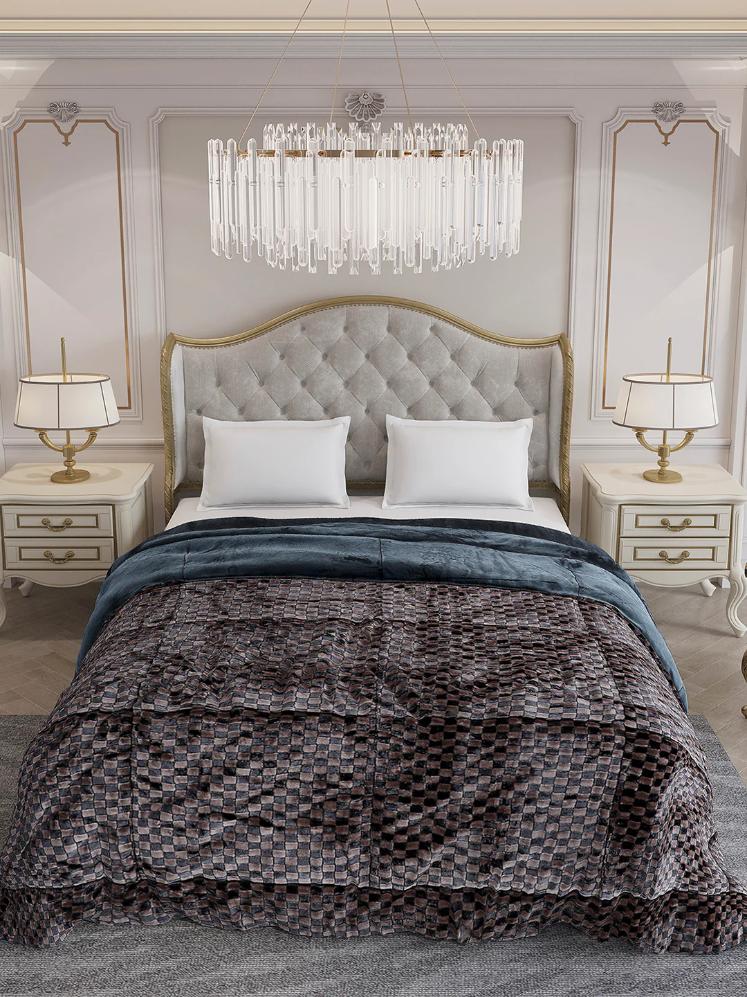 Printed Double Bed 1061 GSM Comforter for Winter - (Peterburg) - Image 3