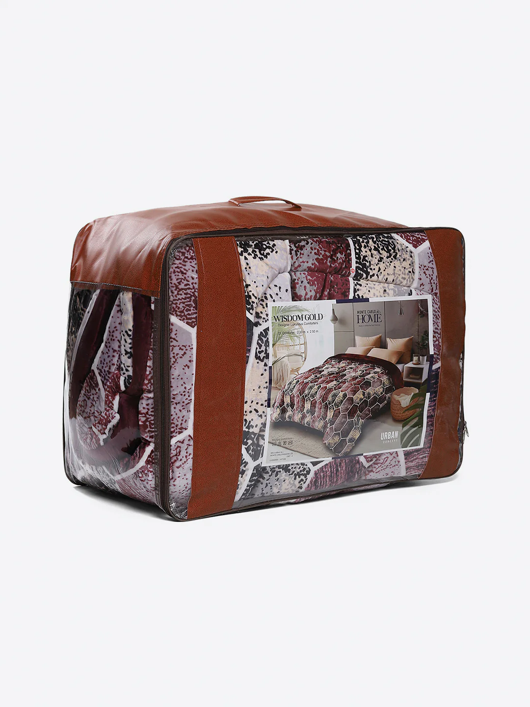 Printed Double Bed 1061 GSM Comforter for Winter - (Wisdom Gold) - Image 8