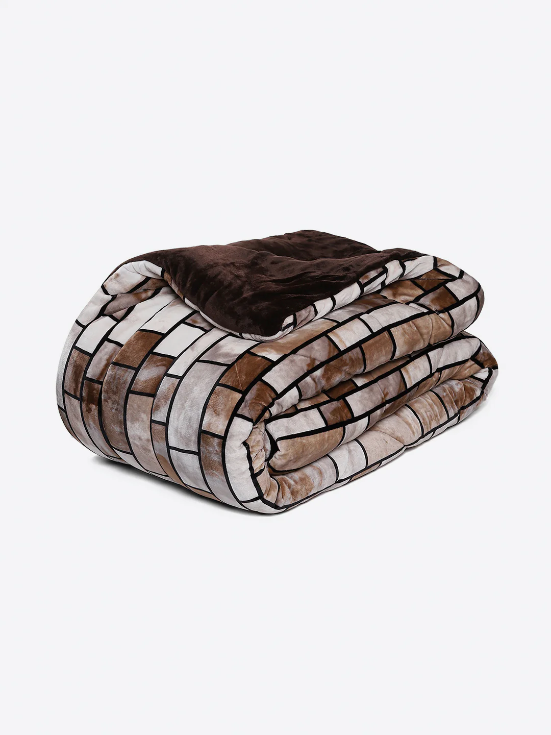 Printed Double Bed 1061 GSM Comforter for Winter - (Wisdom Gold) - Image 7