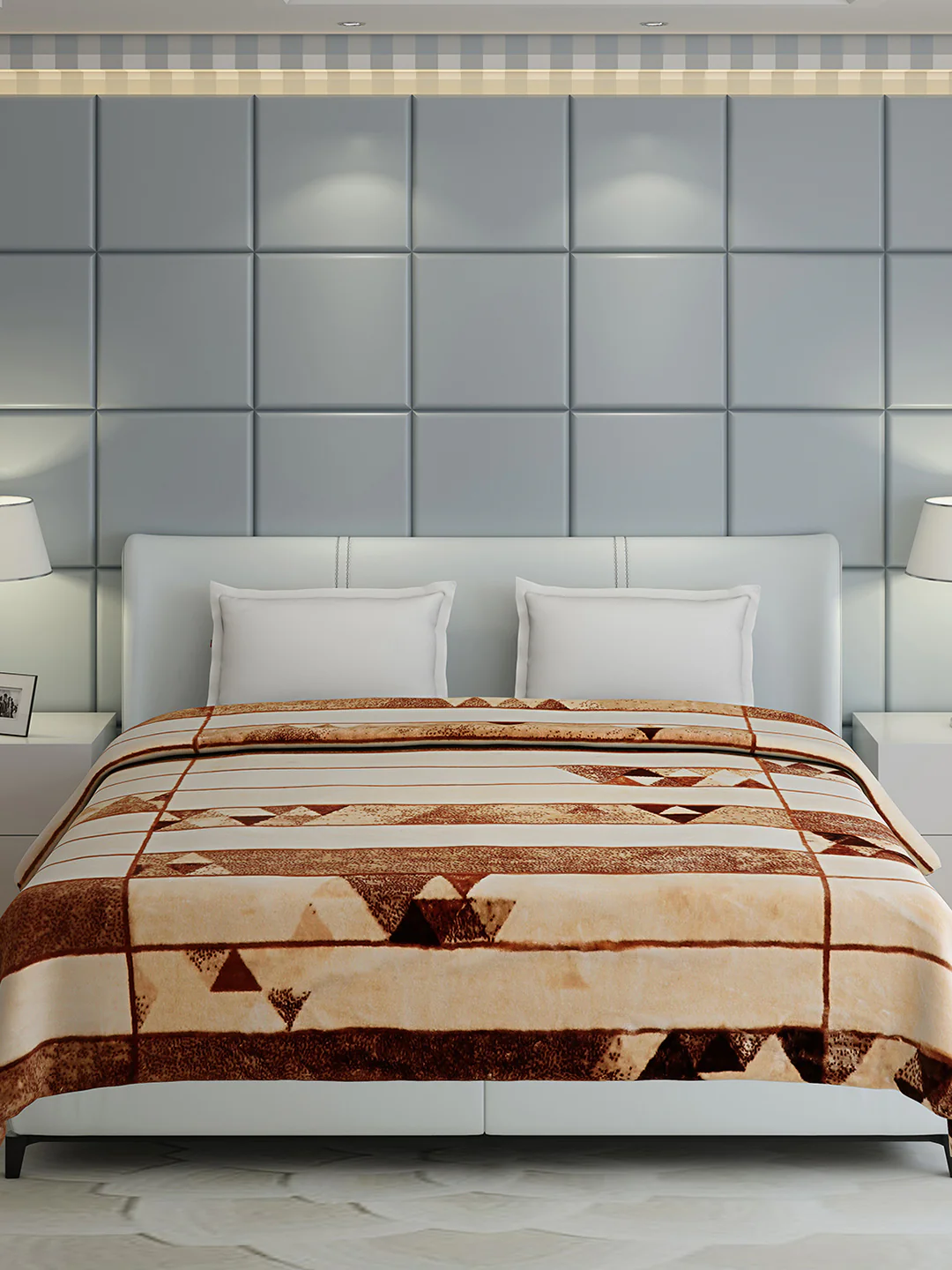 Printed Double Bed 1155 GSM Blanket Edenberg 2 Ply (Weight 6.1 kg) - Image 4