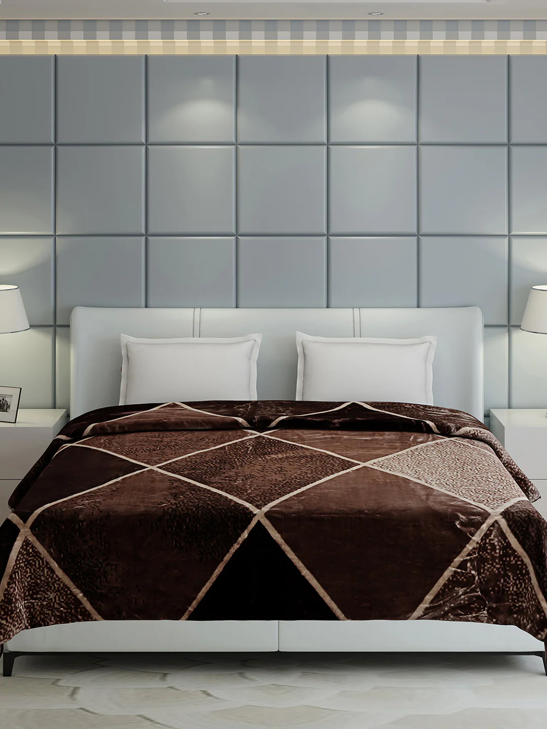 Printed Double Bed 1155 GSM Blanket Edenberg 2 Ply (Weight 6.1 kg) - Image 4