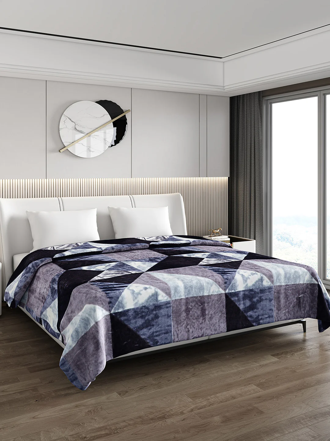 Printed Double Bed 1174 GSM Blanket Firdous 2 Ply (Weight 6.2 kg) - Image 4