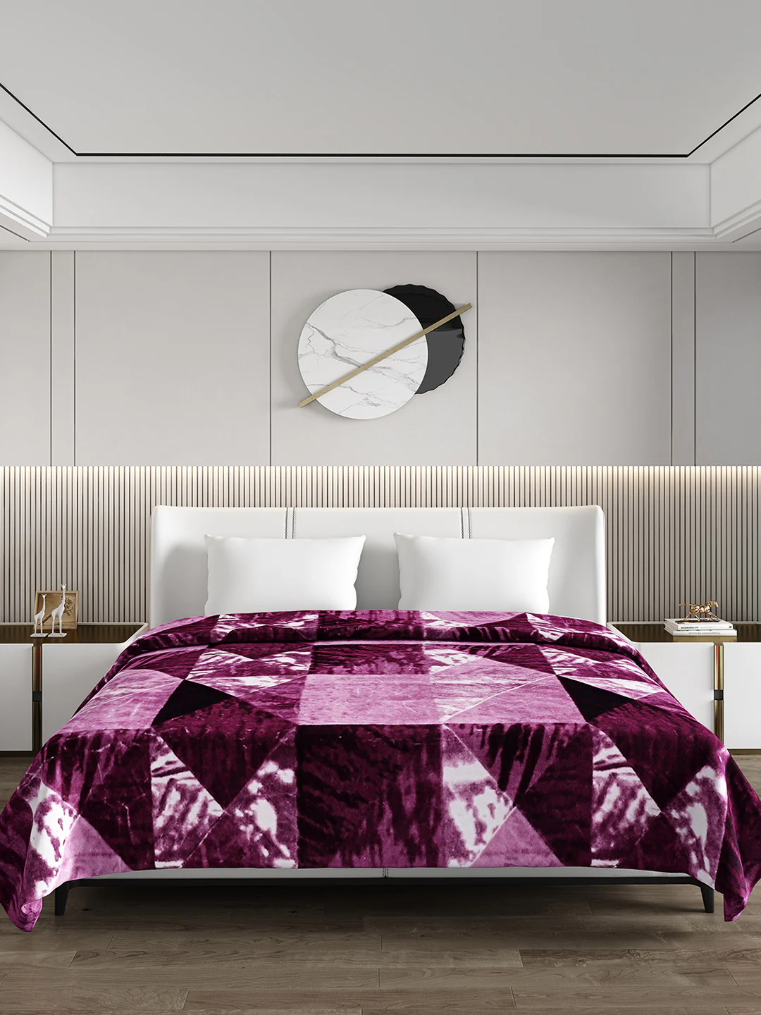 Printed Double Bed 1174 GSM Blanket Firdous 2 Ply (Weight 6.2 kg) - Image 2