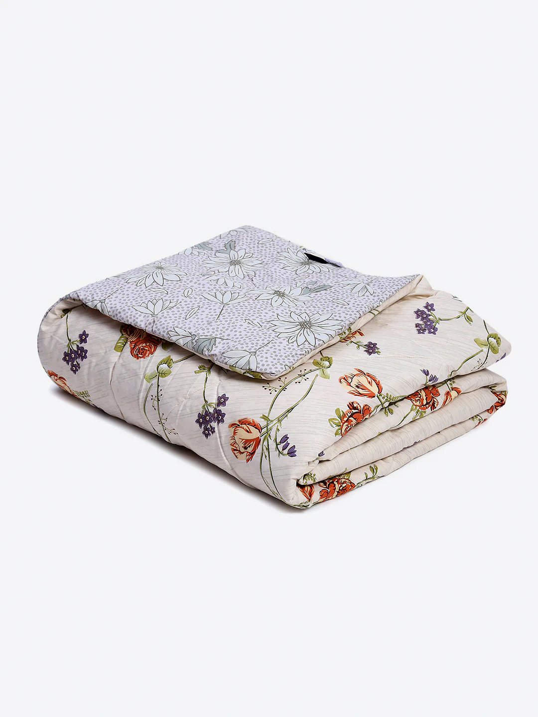 Printed Double Bed 130 GSM 4 Pc Bedding Set (1 Bedsheet, 1 AC Comforter & 2 Pillow Cover) - Image 6