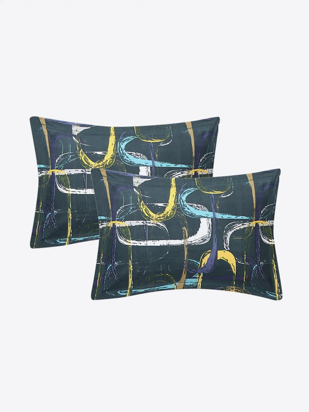 Printed Double Bed 130 GSM 4 Pc Bedding Set (1 Bedsheet, 1 AC Comforter & 2 Pillow Cover) - Image 11