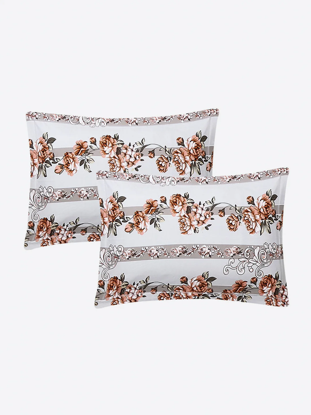 Printed Double Bed 130 GSM 4 Pc Bedding Set (1 Bedsheet, 1 AC Comforter & 2 Pillow Cover) - Image 11