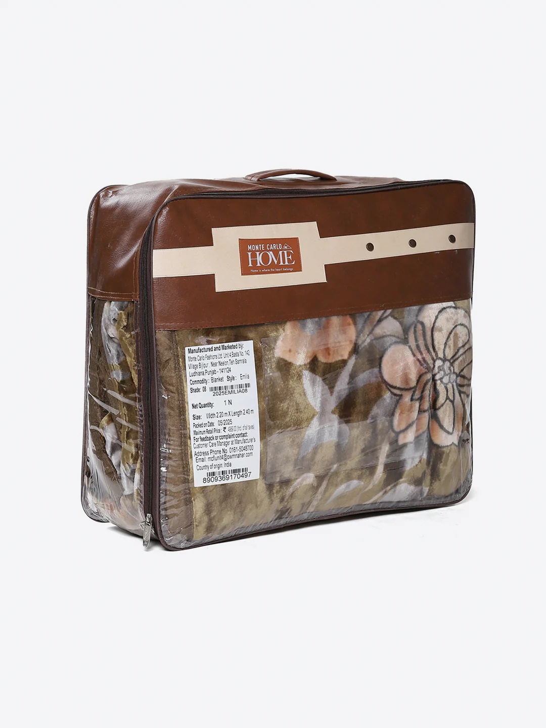 Printed Double Bed 2 Ply, 1042 GSM Blanket for Winter - (Emilia) - Image 8
