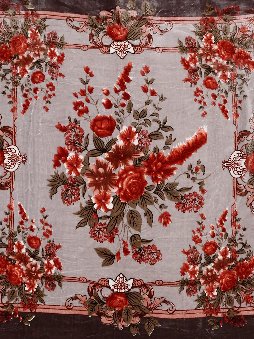Printed Double Bed 2 Ply, 1042 GSM Blanket for Winter - (Emilia) - Image 5