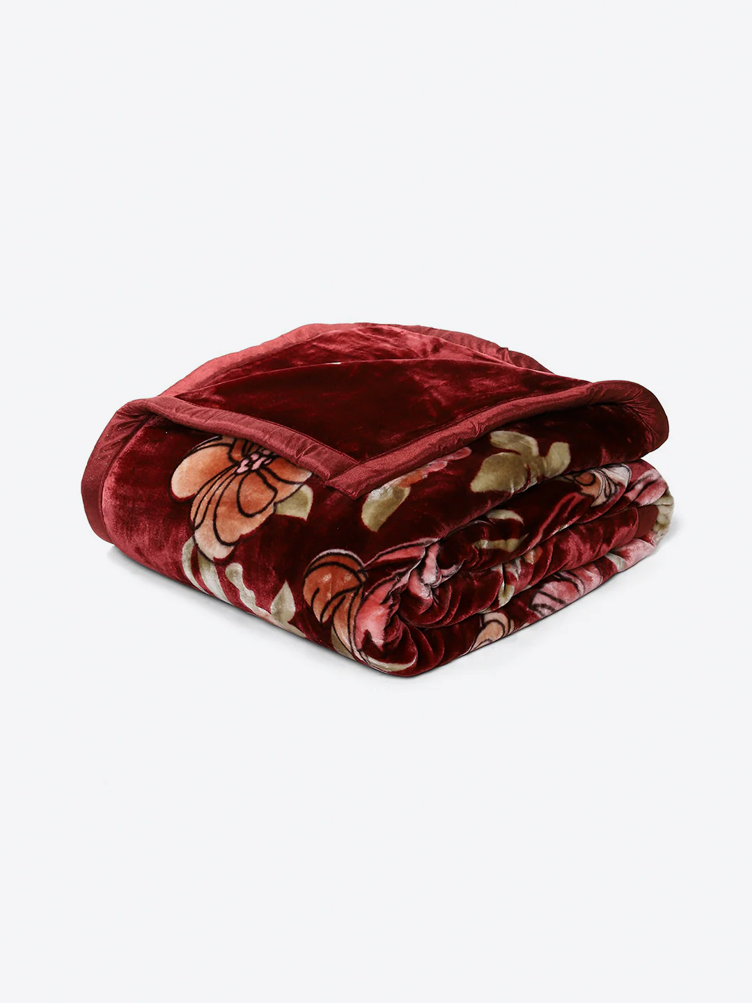 Printed Double Bed 2 Ply, 1042 GSM Blanket for Winter - (Emilia) - Image 7