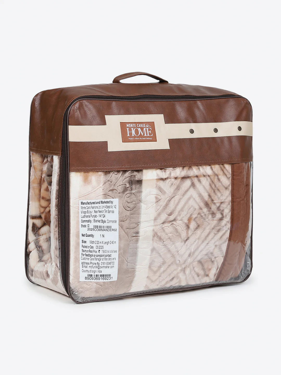 Printed Double Bed 2 Ply, 1136 GSM Embossed Blanket for Heavy Winter - (Commander) - Image 8