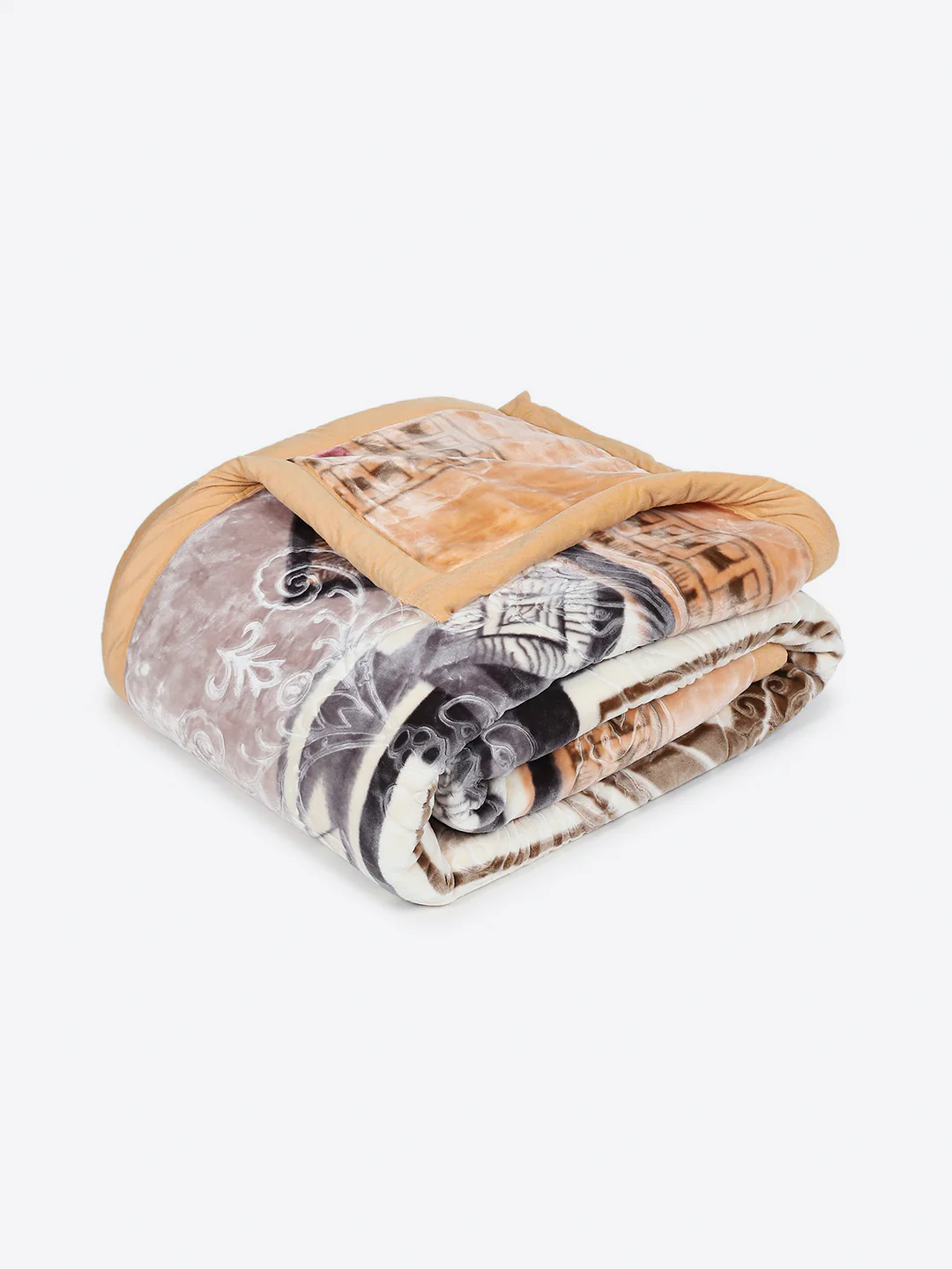 Printed Double Bed 2 Ply, 1136 GSM Embossed Blanket for Heavy Winter - (Commander) - Image 5