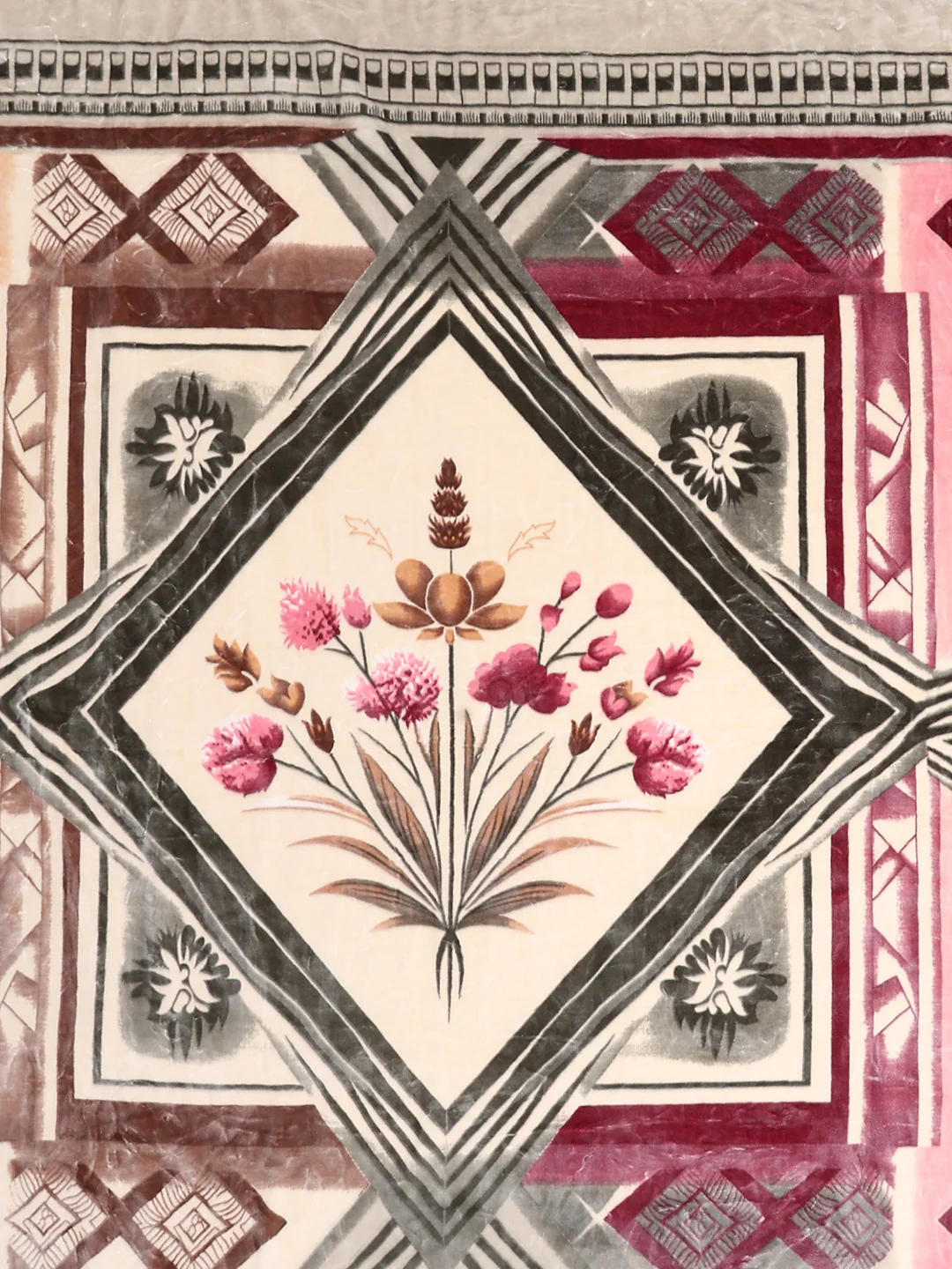 Printed Double Bed 2 Ply, 1136 GSM Embossed Blanket for Heavy Winter - (Commander) - Image 6