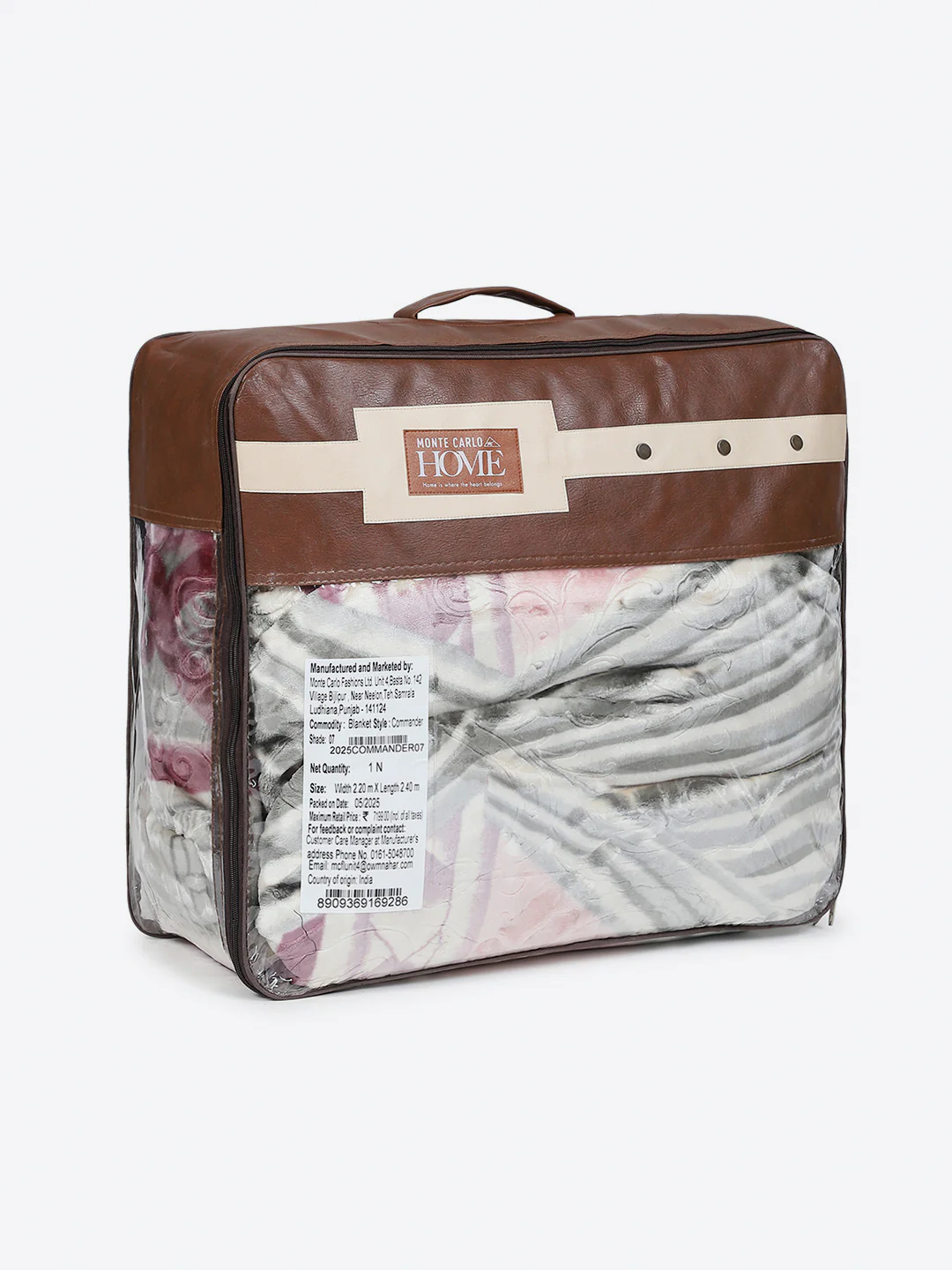 Printed Double Bed 2 Ply, 1136 GSM Embossed Blanket for Heavy Winter - (Commander) - Image 8